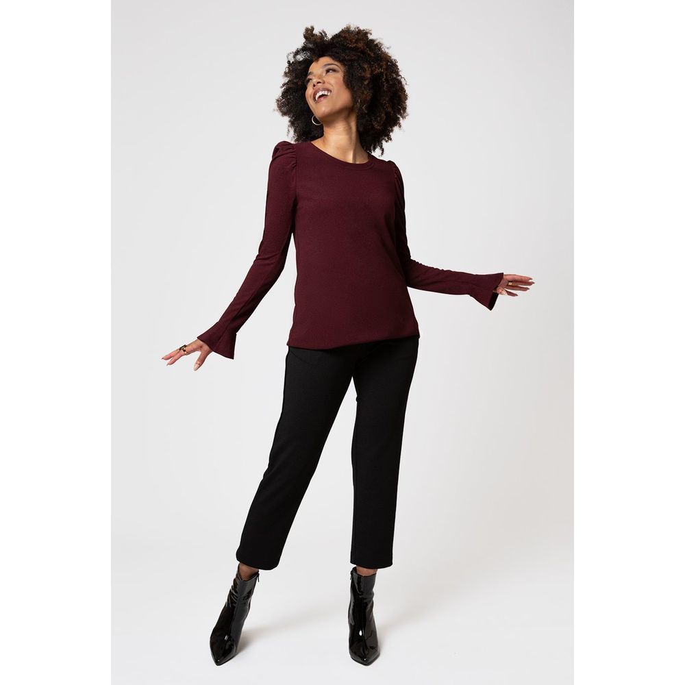 Jennifer Top in Maroon
